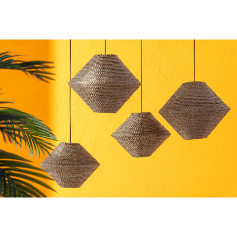 J-Line hanglamp Ufo - zeegras - naturel - small