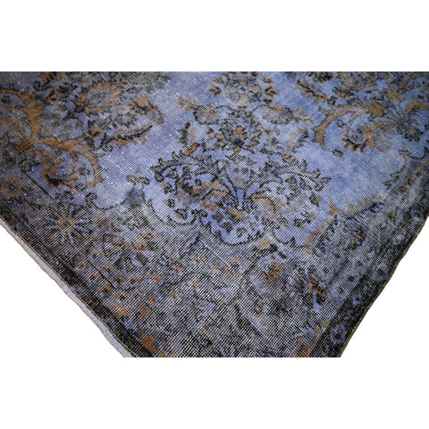 Blauw vintage vloerkleed - 297x175 cm - HANDGEMAAKT