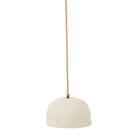 J-Line Hanglamp Cup Papier Mache Wit Large