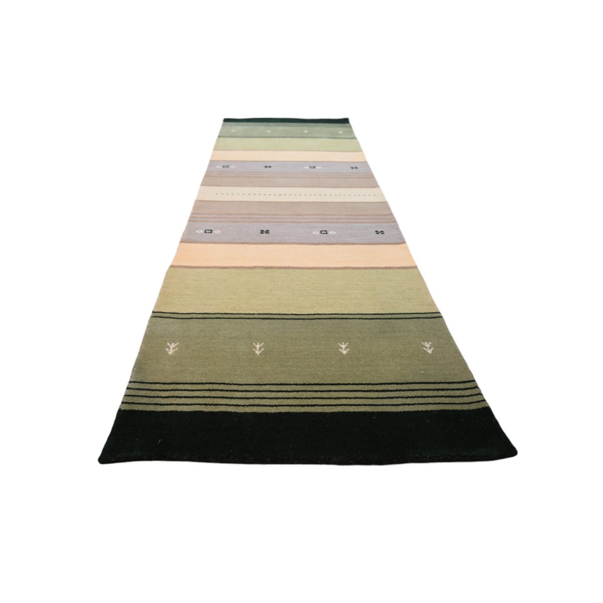 Gestreepte Gabbeh loper - 225x74 cm - HANDGEMAAKT