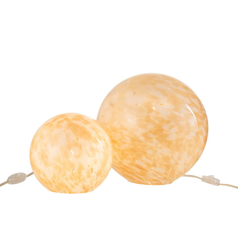 J-Line lamp Melissa Rond - glas - beige - large