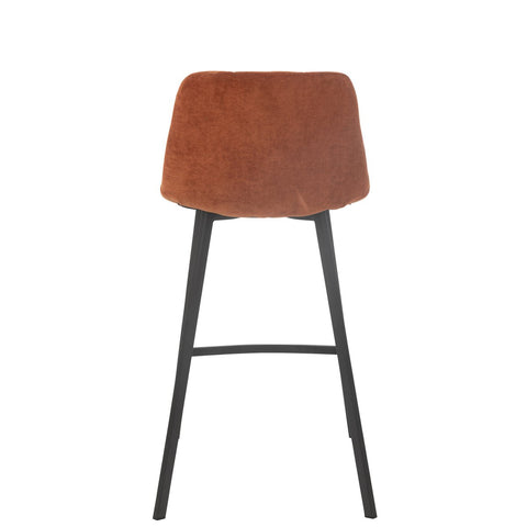 J-Line Barstoel Kent Metaal/Polyester Roest
