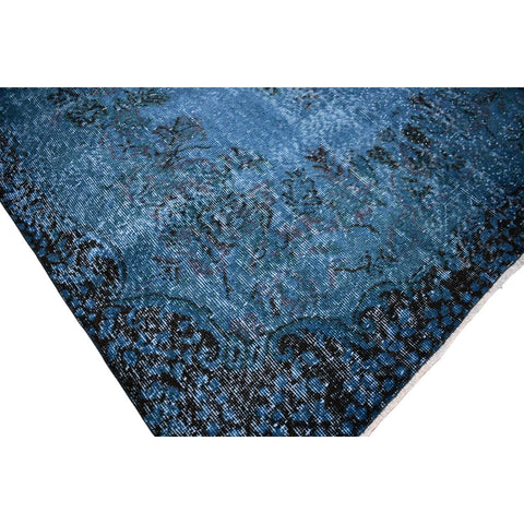 Blauw vintage vloerkleed - 287x157 cm - HANDGEMAAKT