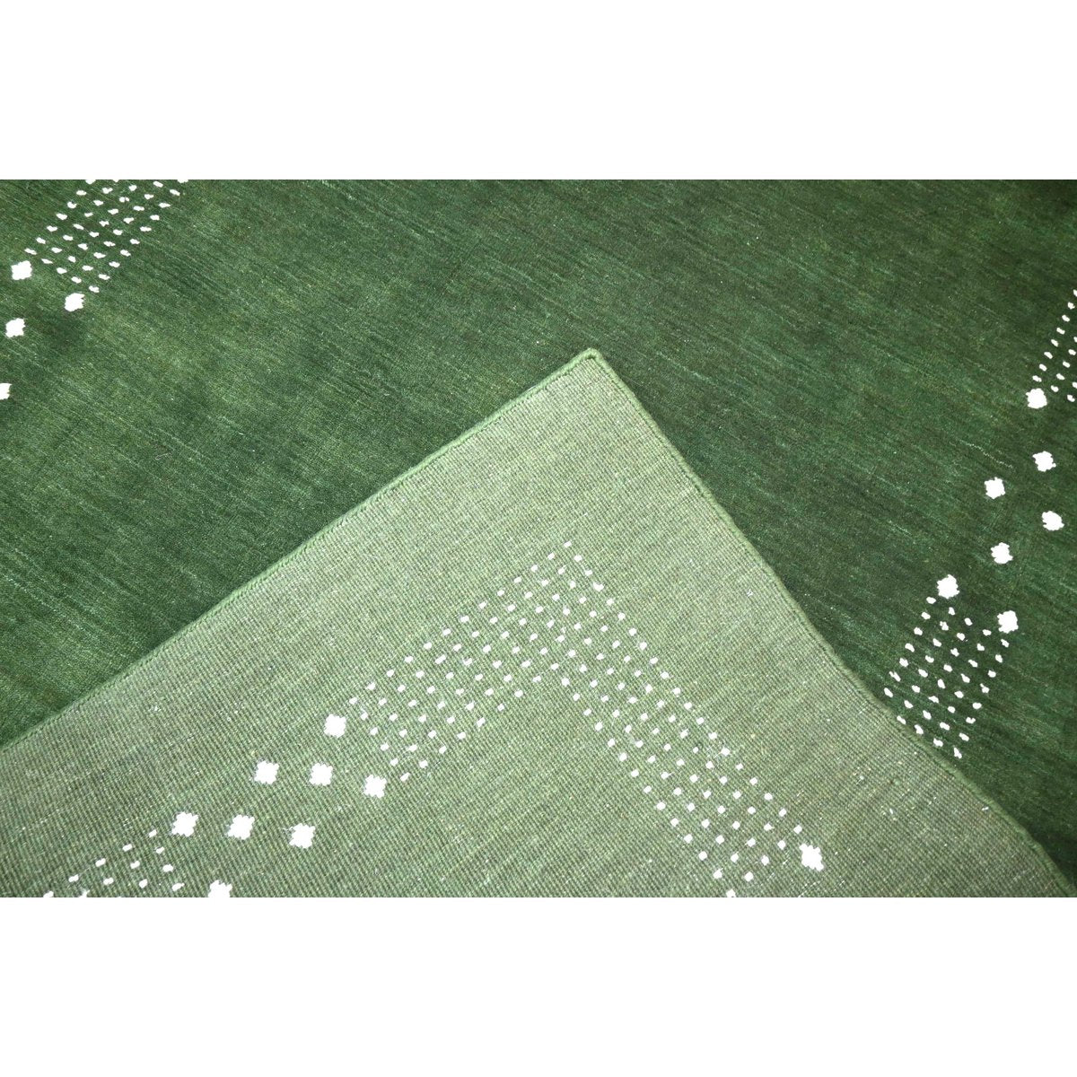 Groen Gabbeh vloerkleed - 215x140 cm - HANDMADE