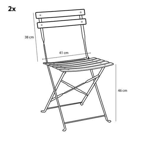 Laurence Bistroset - Set van 3 - Metaal - Lichtblauw