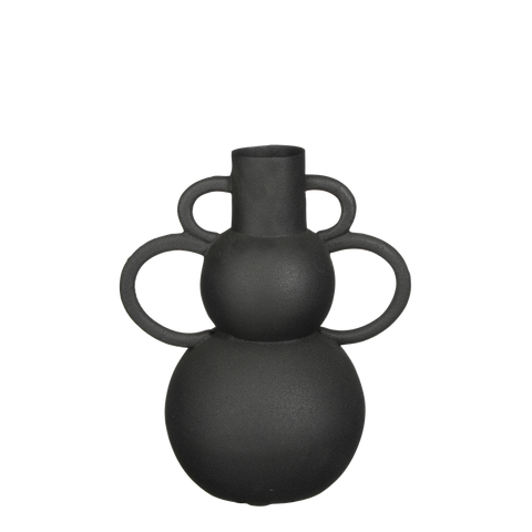 Vario Vaas - L22 x B15 x H26 cm - Metaal - Zwart