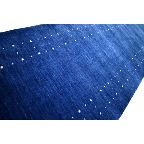 Blauwe Gabbeh loper - 283x80 cm - HANDGEMAAKT