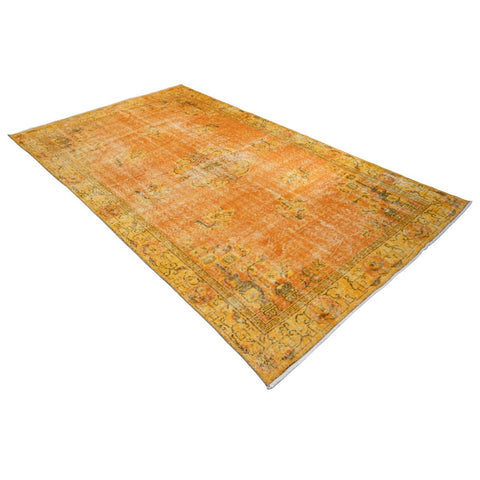 Oranje vintage vloerkleed - 274x162 cm - HANDGEMAAKT