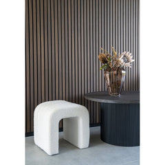 Colma Poef - Poef, bouclé, wit, 41x36,5 cm, HN1234