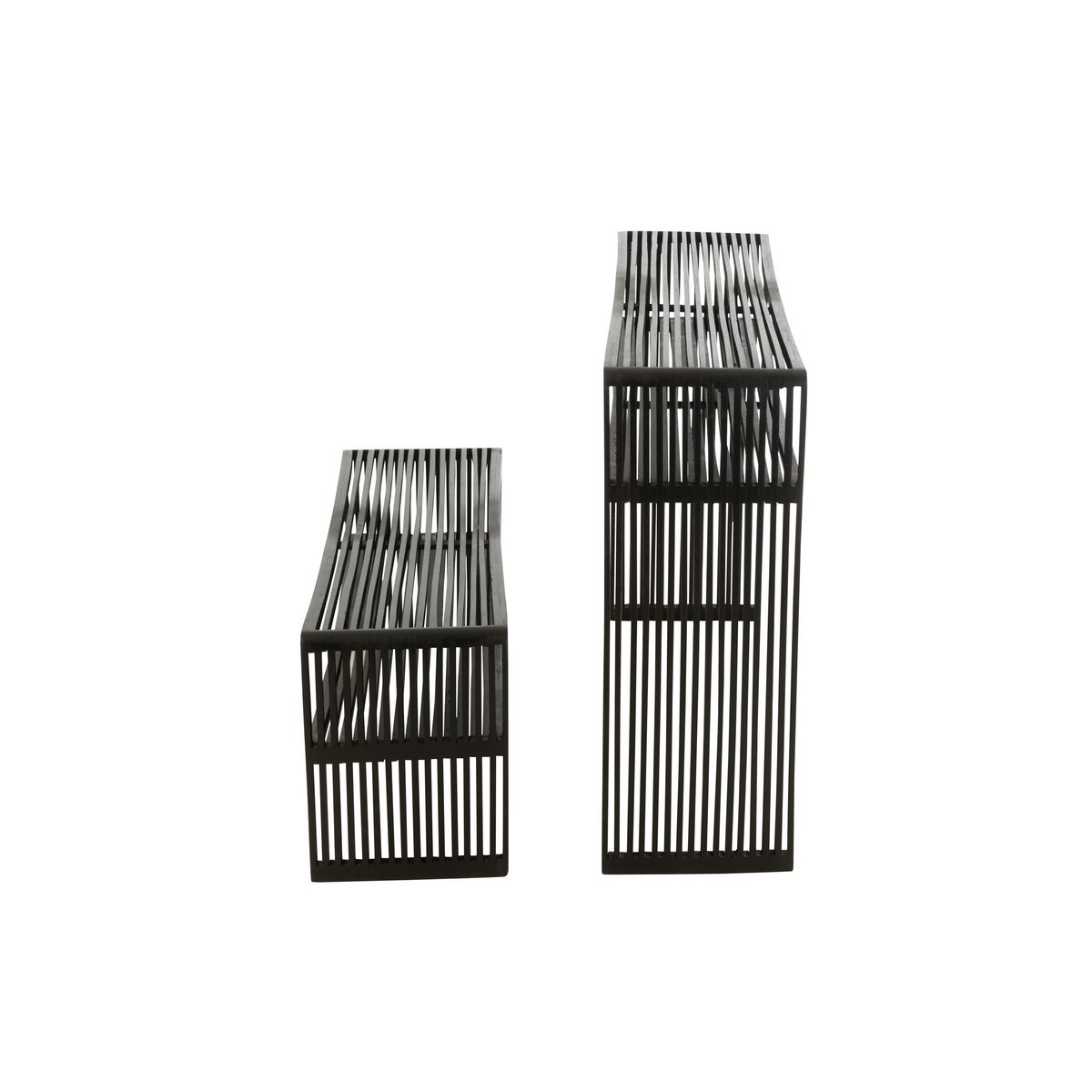 J-Line console Met Schap - hout - zwart
