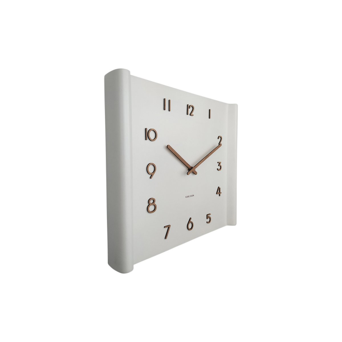 Wandklok Sole Squared verhoogde rand