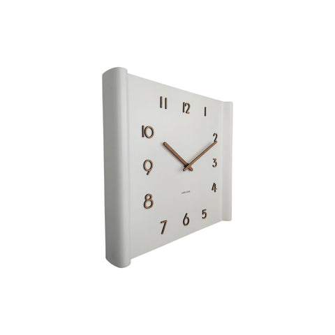 Wandklok Sole Squared verhoogde rand