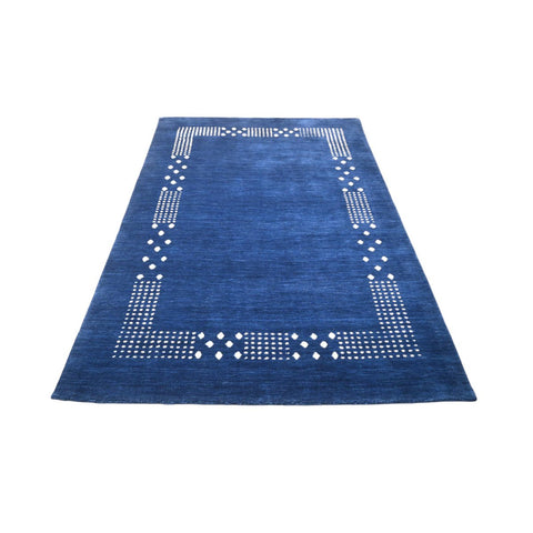 Blauw Gabbeh vloerkleed - 175x120 cm - HANDGEMAAKT