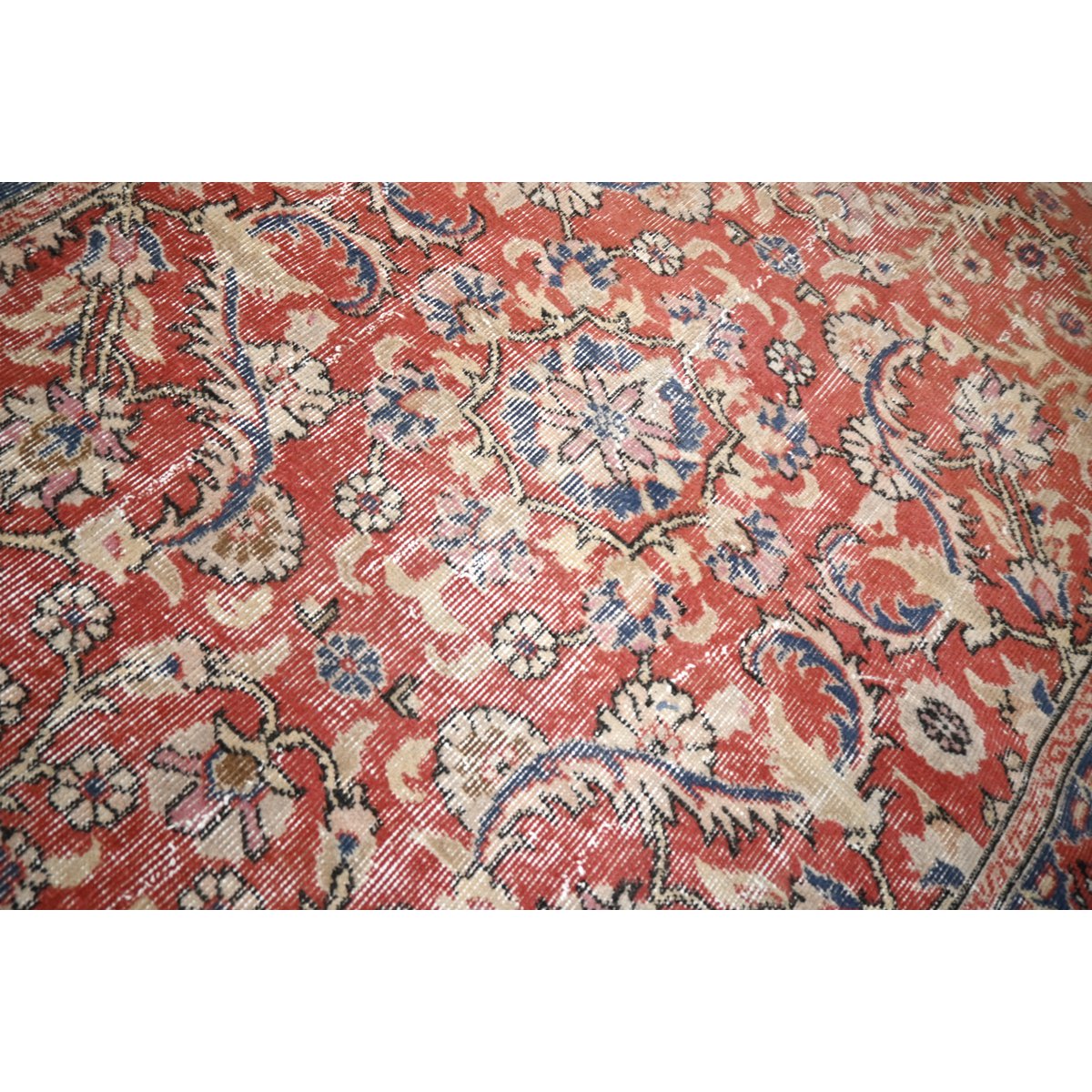 Vintage vloerkleed - 203x125 cm - HANDGEMAAKT