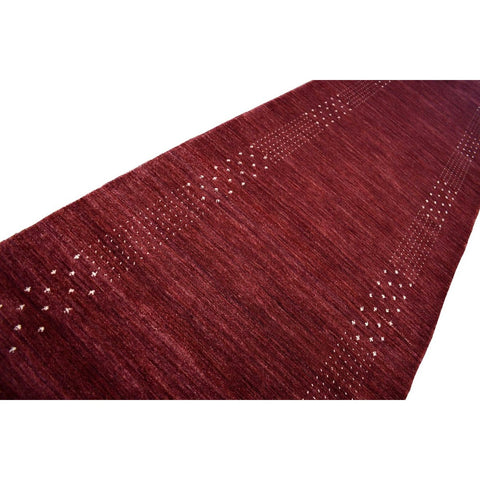 Rode Gabbeh loper - 437x90 cm - HANDGEMAAKT