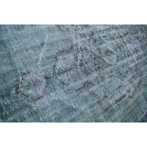 Turquoise vintage vloerkleed - 258x155 cm - HANDGEMAAKT