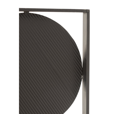 J-Line wanddecoratie Ronden - ijzer/glas - goud/zwart