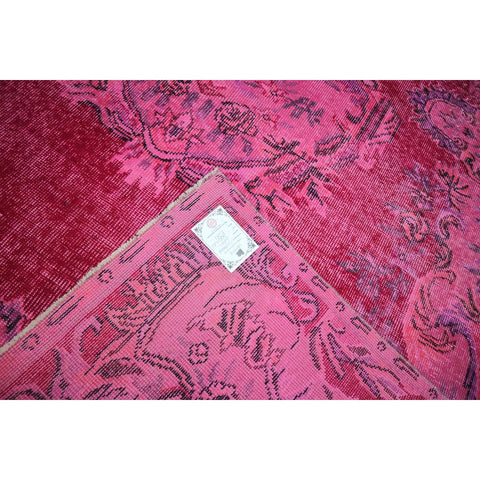 Roze vintage vloerkleed - 300x186 cm - HANDGEMAAKT