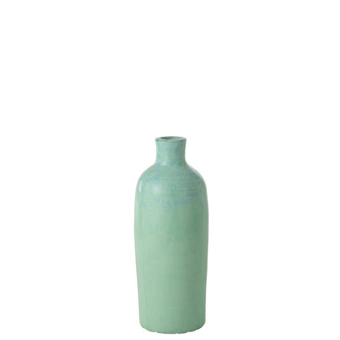 J-Line Vaas Justine Terracotta Blauw Small