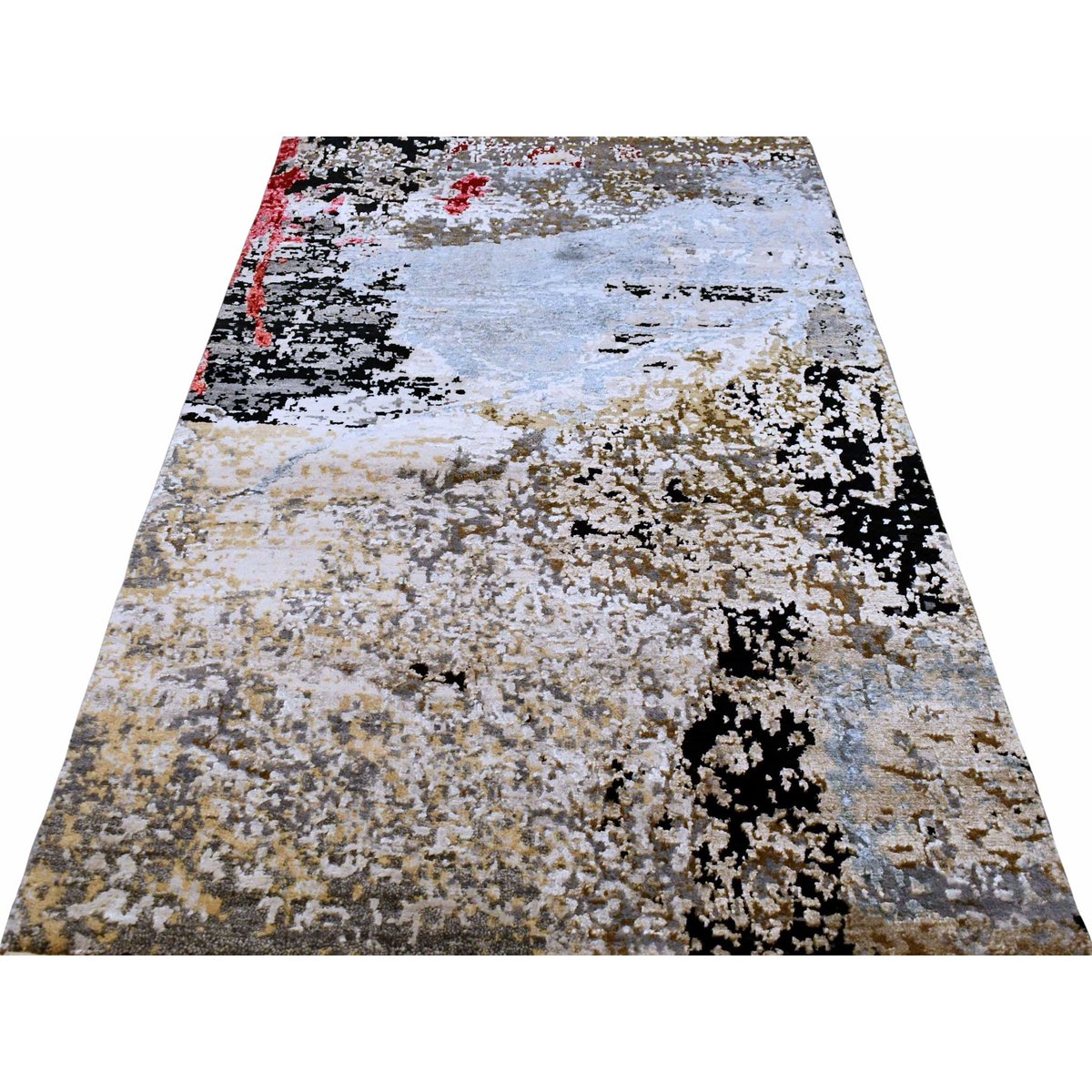Modern abstract vloerkleed - 154x92 cm - HANDGEMAAKT