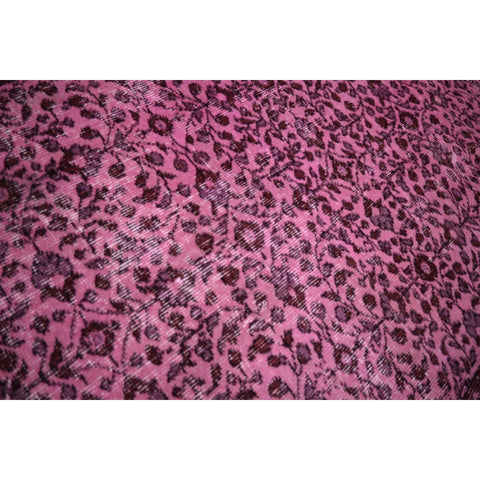 Roze vintage vloerkleed - 193x108 cm - HANDGEMAAKT