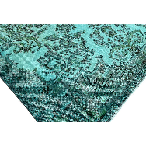 Turquoise vintage vloerkleed - 270x170 cm - HANDGEMAAKT