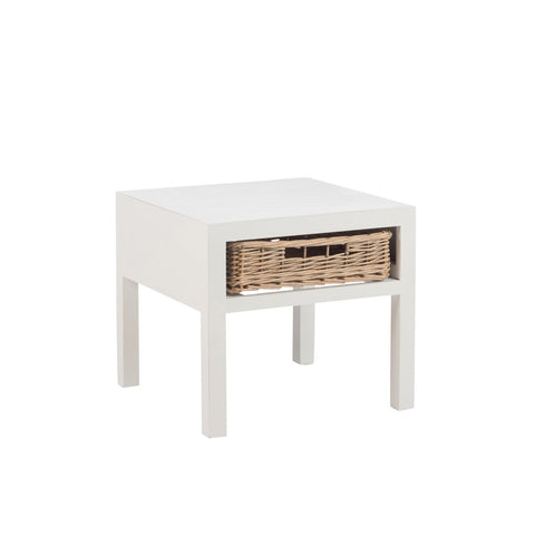 J-Line nachttafel - 1 maand - hout - naturel/ zwart - S