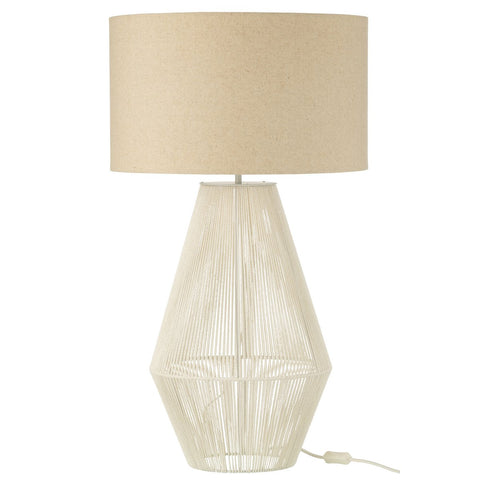 J-Line Lamp Striing Metaal/Papier Wit