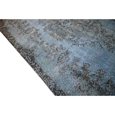 Blauw vintage vloerkleed - 274x152 cm - HANDGEMAAKT
