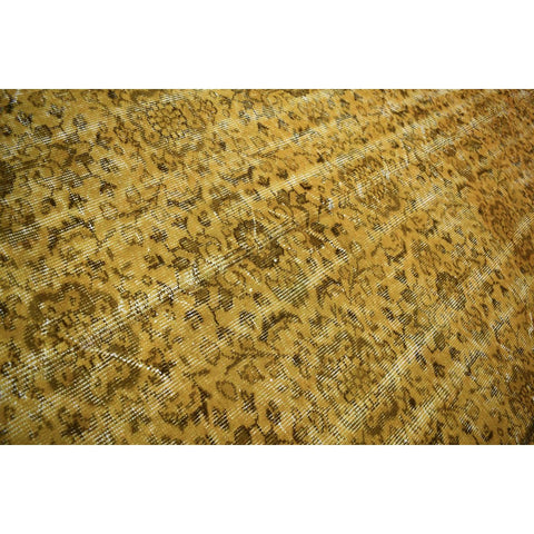 Geel vintage vloerkleed - c695