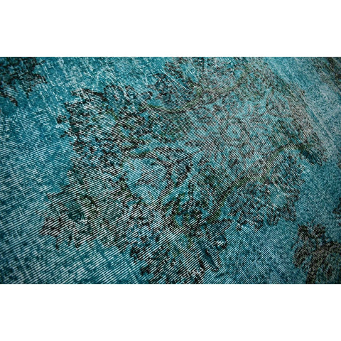 Turquoise vintage vloerkleed - 278x162 cm - HANDGEMAAKT