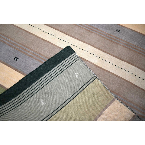 Groen Gabbeh vloerkleed - 210x140 cm - HANDMADE