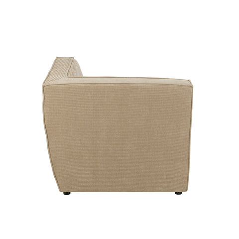 J-Line Hoekzetel Grid Populierenhout/Mousse Donker Beige