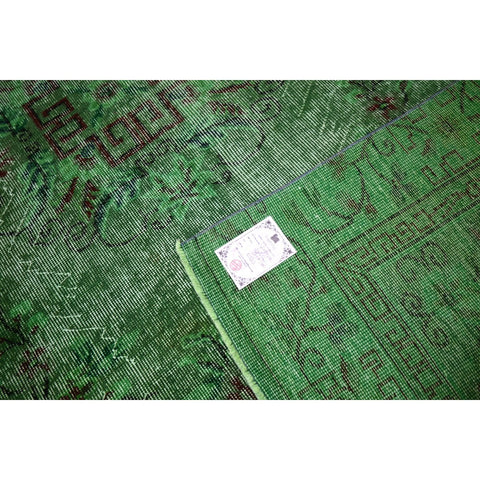 Groen vintage vloerkleed - 280x160 cm - HANDGEMAAKT