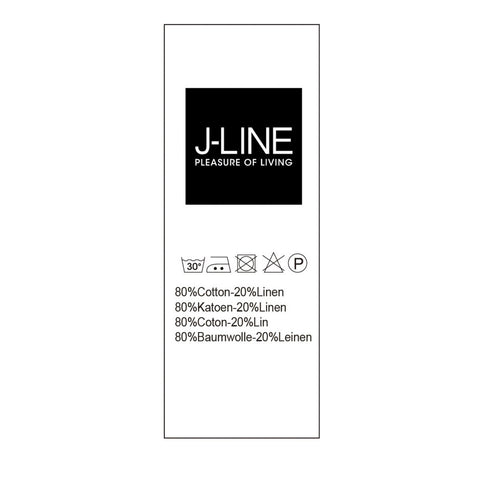 J-Line Plaid - linnen - donkergroen - 150 x 0.5 cm
