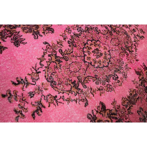Roze vintage vloerkleed - 270x160 cm - HANDGEMAAKT