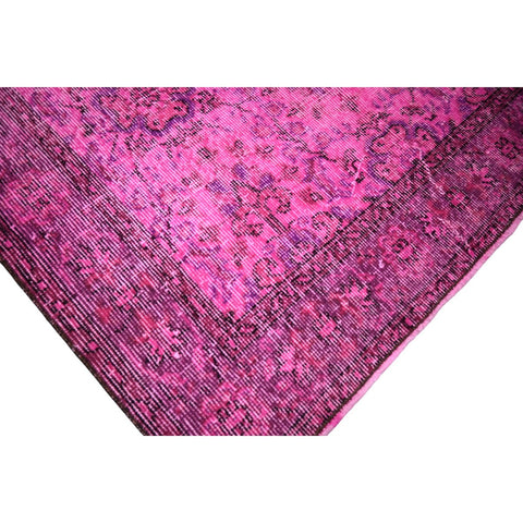 Roze vintage vloerkleed - 210x116 cm - HANDGEMAAKT