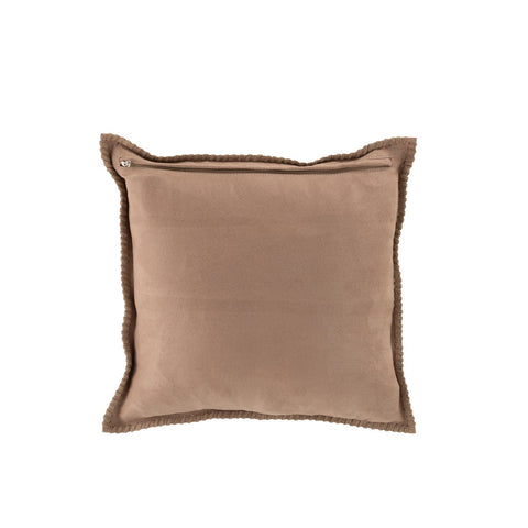 J-Line kussen stiksel - leer - 455 cm - beige
