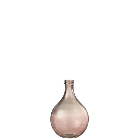 J-Line vaas Lissabon - glas - zalm - small - 43.00 cm hoog