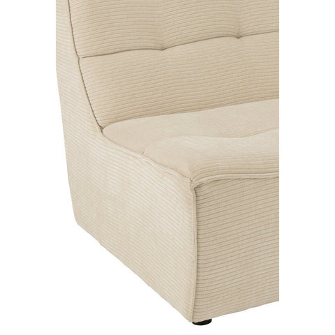 J-Line Sofa Grid Populierenhout/Schuim Beige
