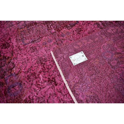 Roze vintage vloerkleed - 309x175 cm - HANDGEMAAKT