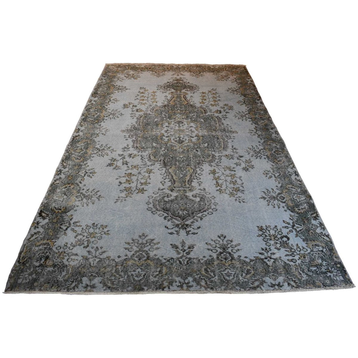Licht vintage vloerkleed - 298x172 cm - HANDGEMAAKT