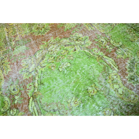 Groen vintage vloerkleed - 302x174 cm - HANDGEMAAKT