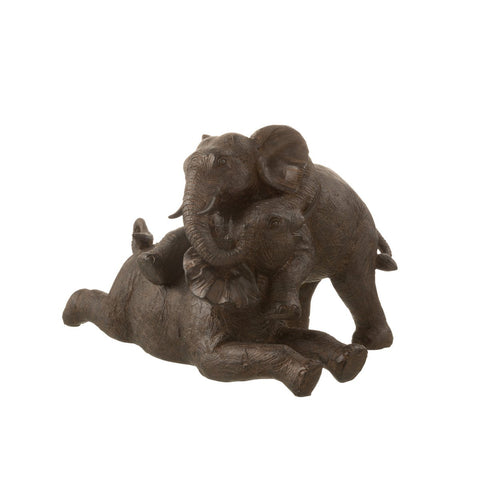 J-Line Olifant Koppel Poly Donkerbruin
