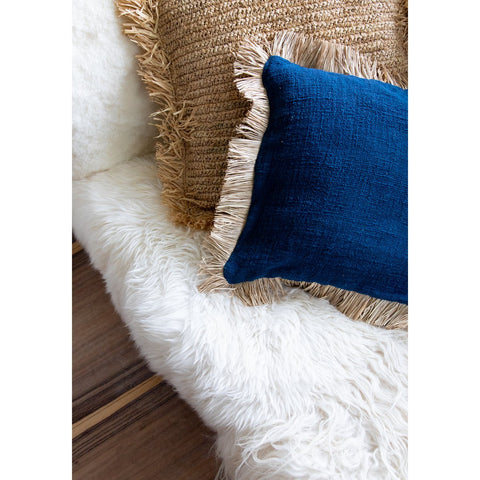 Kussenhoes Saint Tropez - Blauw naturel - 50x50,5cm