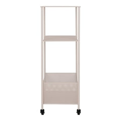 Torres Metal Cart - Metalen kar, staal, zand, 3 planken, 35x35x100 cm