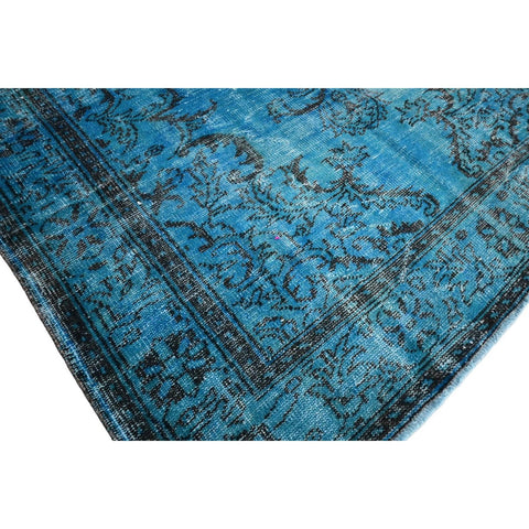 Turquoise vintage vloerkleed - 303x188 cm - HANDGEMAAKT