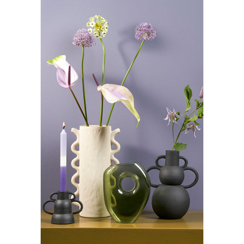 Vario Vaas - L22 x B15 x H26 cm - Metaal - Zwart