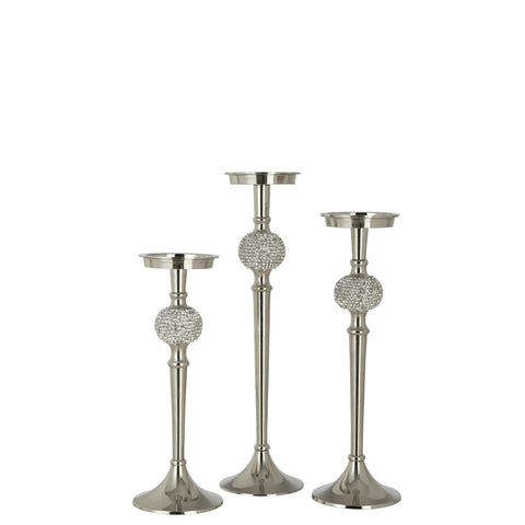 J-Line Kaarshouder - staal - zilver - large