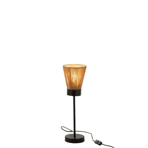 J-Line staanlamp Luna - jute - beige - small